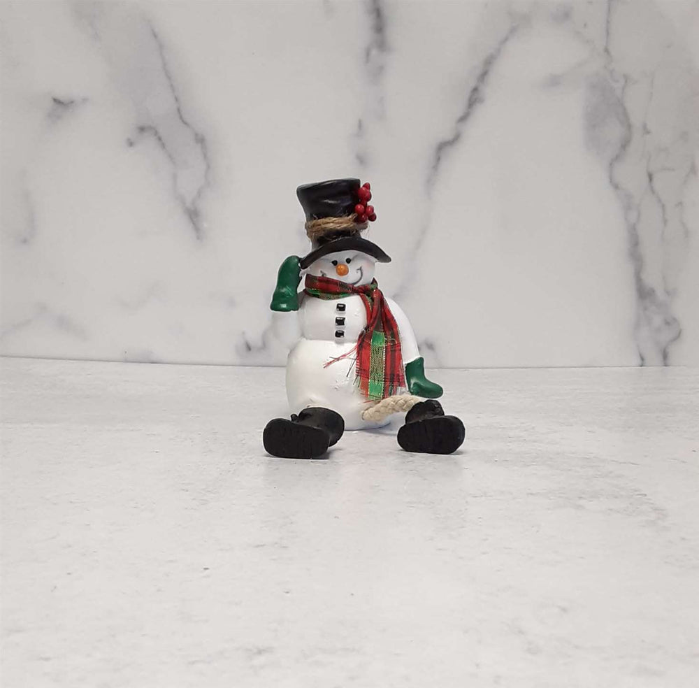 
            
                Load image into Gallery viewer, Snowman  Shelf Sitter Tipping Hat
            
        