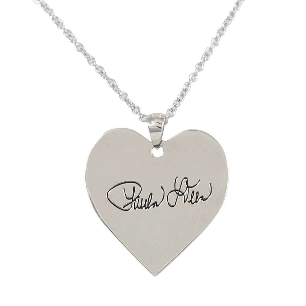 
            
                Load image into Gallery viewer, Paula Deen Bless Your Heart Silver Tone Necklace by JTV
            
        