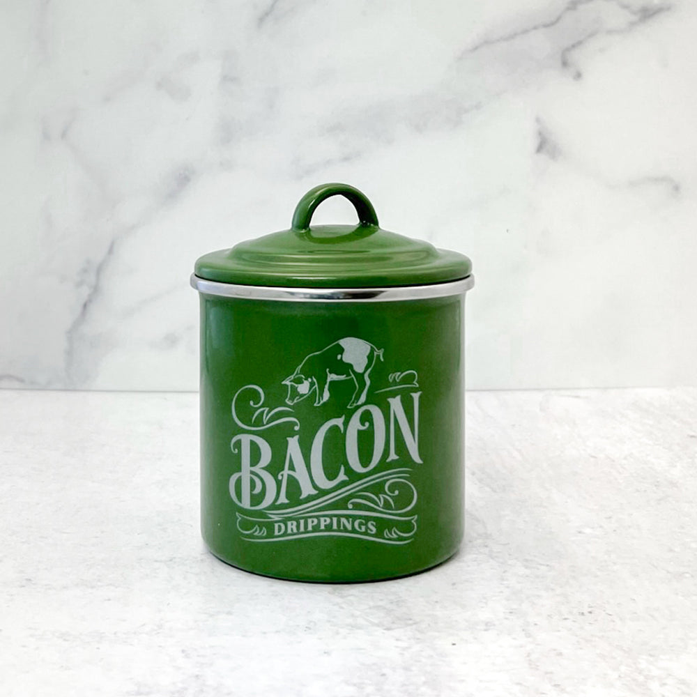 Bacon Grease Can Basil Green –