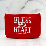 Bless Your Heart Canvas Pouch