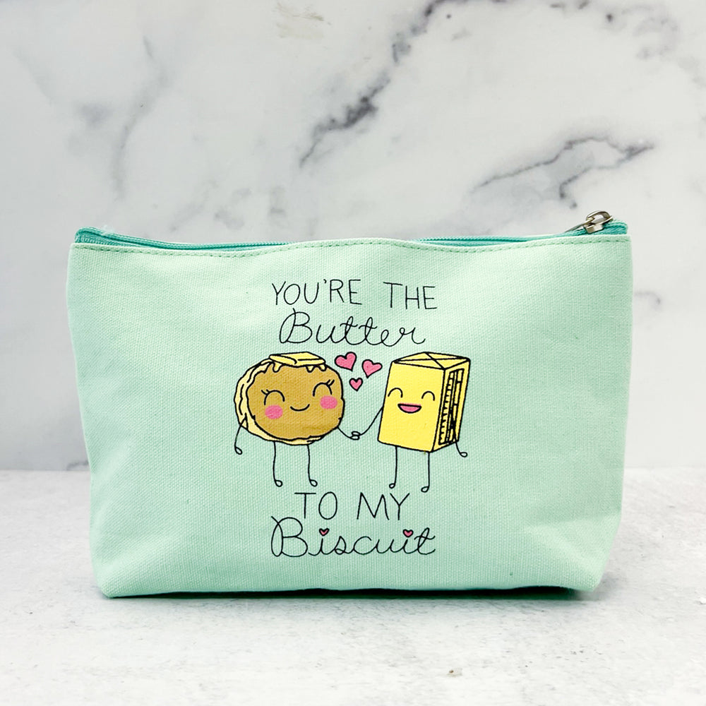 Butter to My Biscuit Canvas Pouch