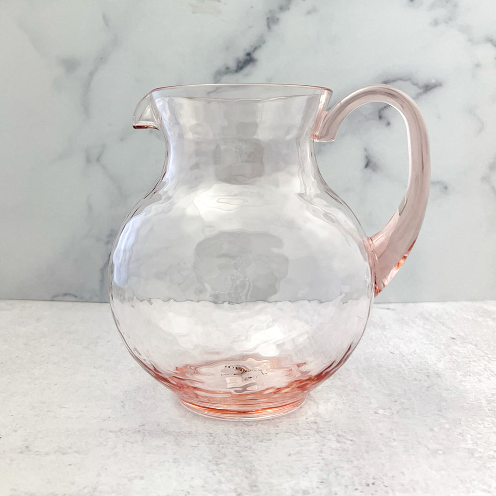 
            
                Load image into Gallery viewer, Coral Hammered Acrylic Pitcher
            
        