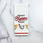 Crazy Chicken Lady Towel