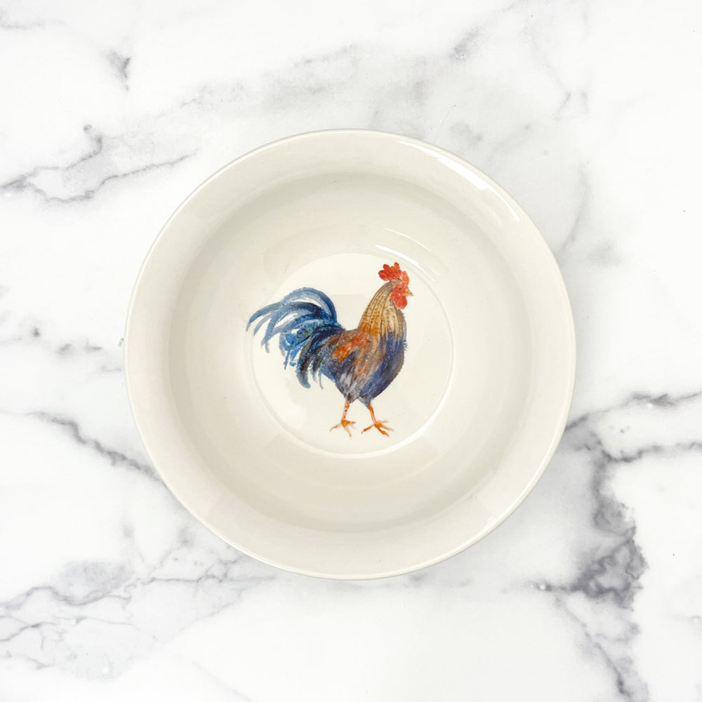 
            
                Load image into Gallery viewer, Garden Rooster 10&amp;quot; Serving Bowl
            
        