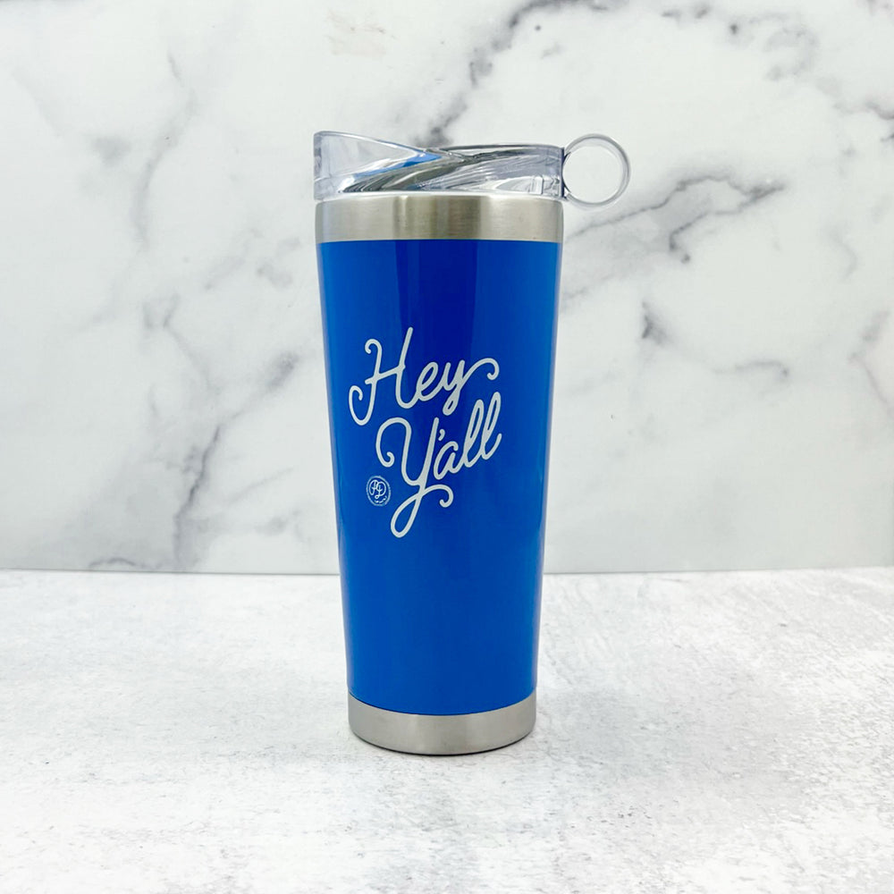 Hey Y'all French Blue Stainless Steel 26oz. Tumbler