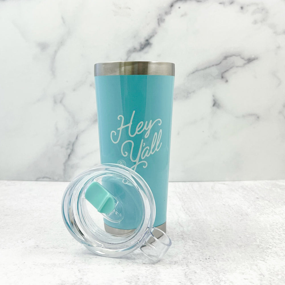 Hey Y'all Turquoise Stainless Steel 26oz. Tumbler