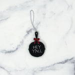 Hey Y'all Skillet Beaded Ornament