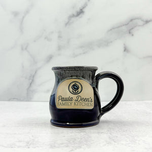 Paula Deen Round Belly Handmade Coffee Mug BLACK w/sand