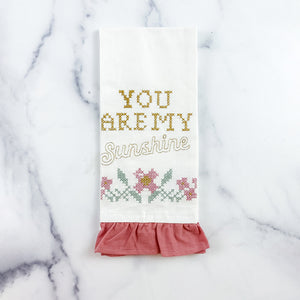 
            
                Load image into Gallery viewer, You Are My Sunshine Towel with Ruffle
            
        