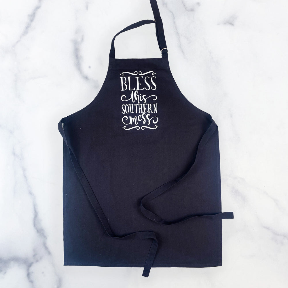 
            
                Load image into Gallery viewer, Paula Deen Bless This Southern Mess Apron
            
        