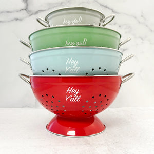
            
                Load image into Gallery viewer, Hey Y&amp;#39;all Red Colander
            
        