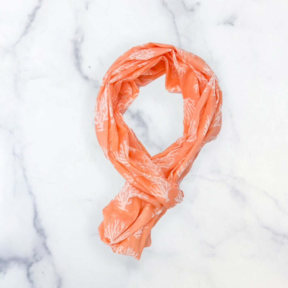 Coral Infinity Scarf –