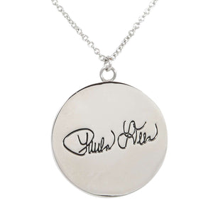 Paula Deen Logo Silver Tone Necklace by JTV