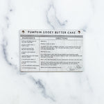 Pumpkin Ooey Gooey Butter Cake Wooden Recipe Card