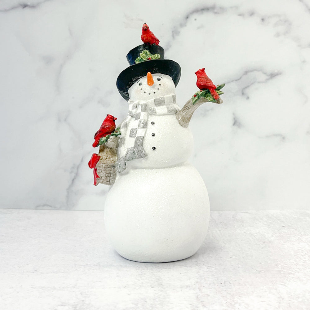 
            
                Load image into Gallery viewer, Snowman w/Cardinals 10.5&amp;quot;
            
        