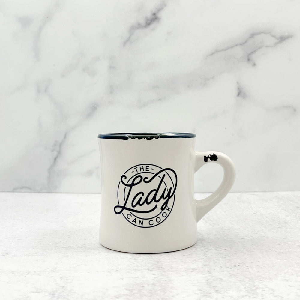 
            
                Load image into Gallery viewer, Lady Can Cook Diner Mug
            
        
