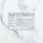 The Lady's Cheesy Mac Wooden Recipe Card